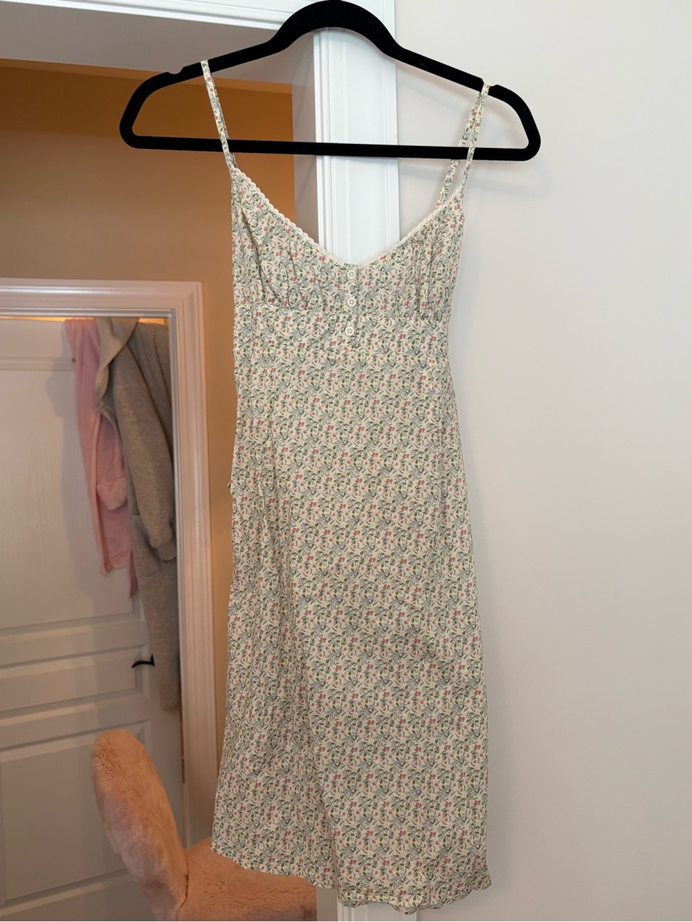Brandy Melville floral tie back mini dress